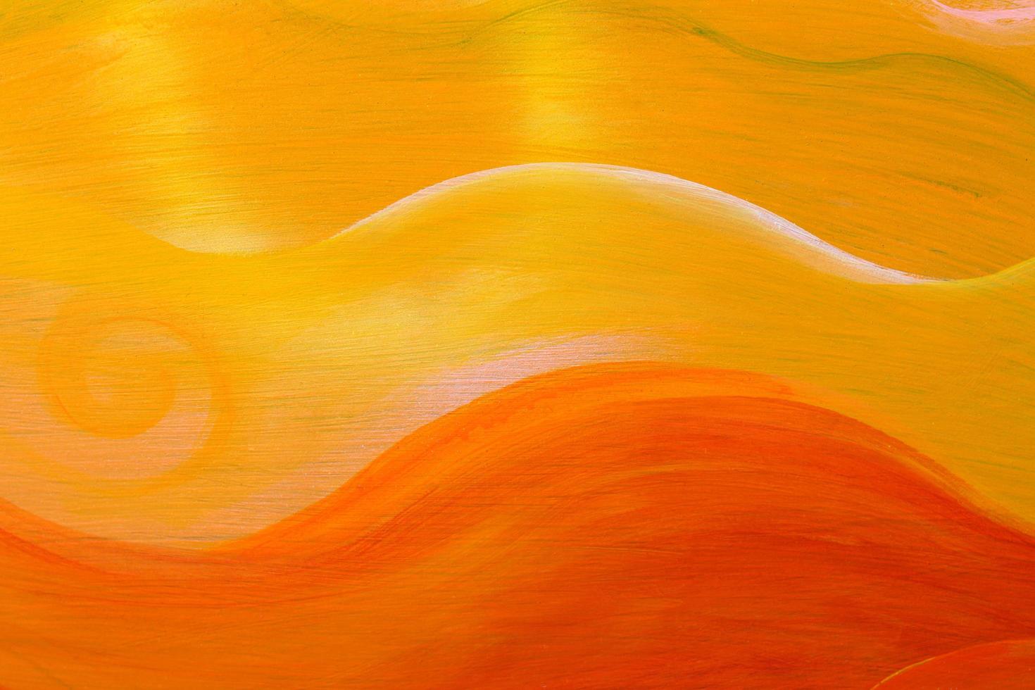 fondo de acuarela naranja hermoso relieve curvo para hacer un fondo de medios. paredes pintadas en naranja. foto