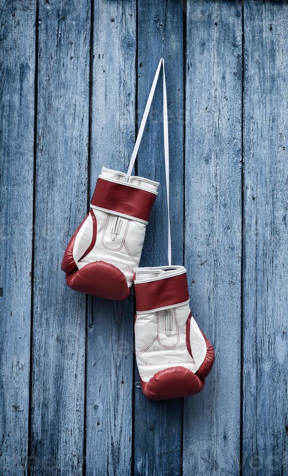 Retro photo of boxing gloves