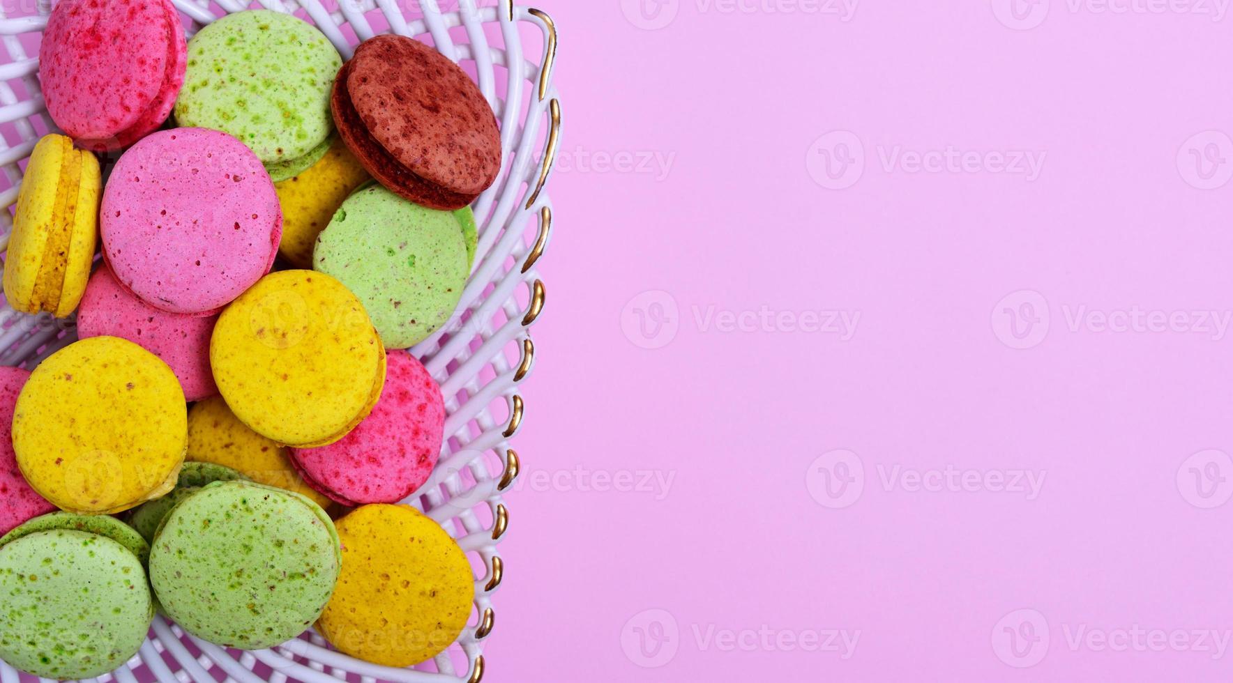 pasteles multicolores macarons foto