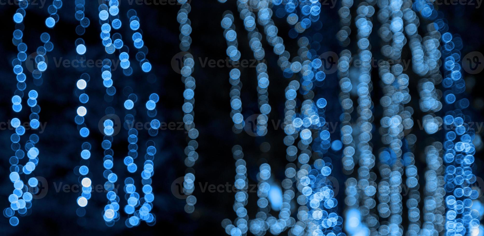 abstract blurred background with round blue  bokeh photo