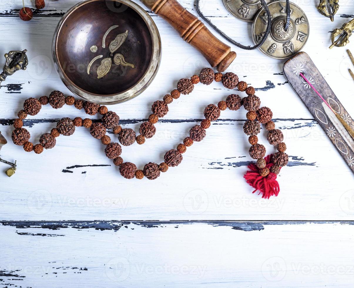 religious objects for meditation photo