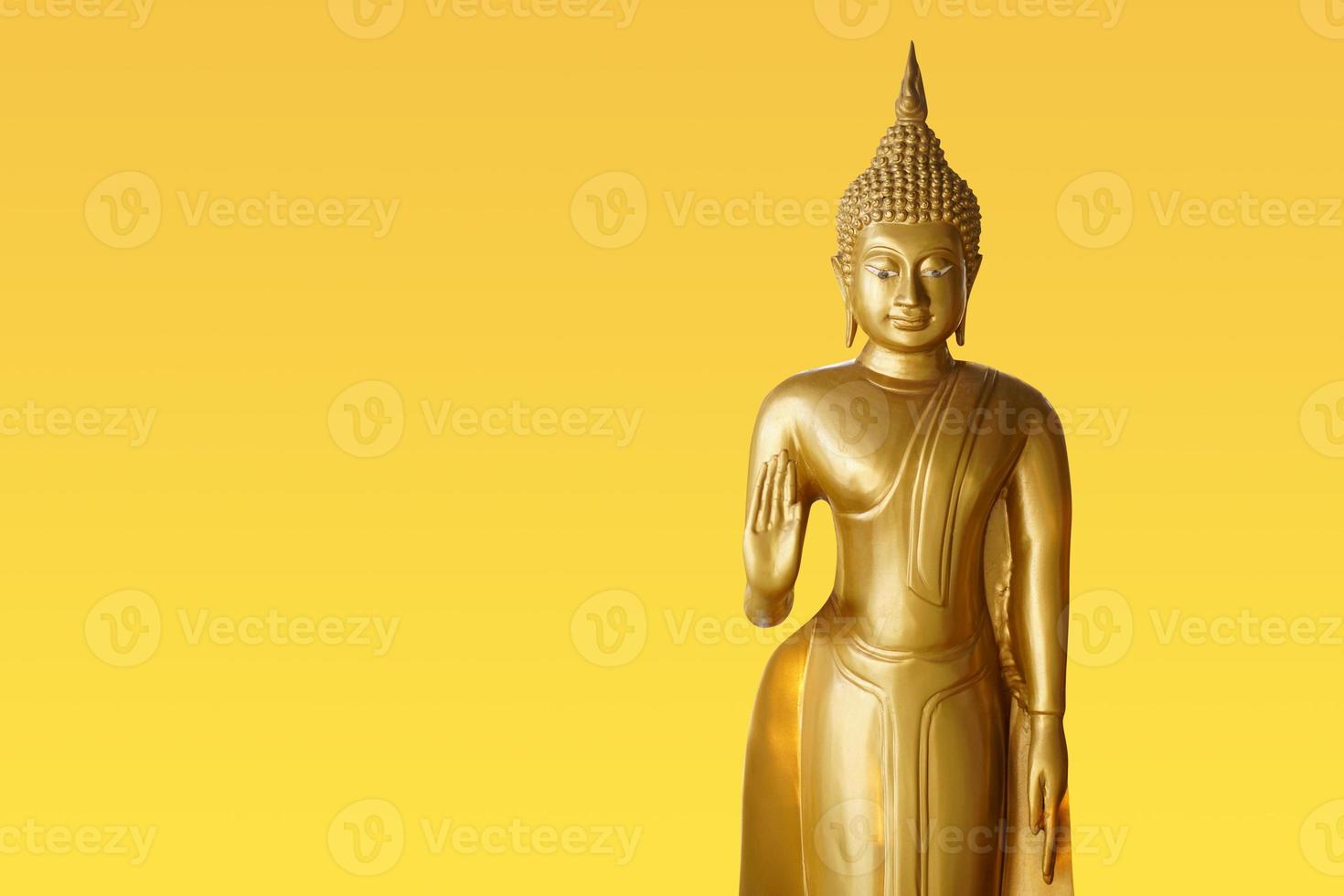 Makha Asanaha Visakha Bucha Day Golden Buddha image photo