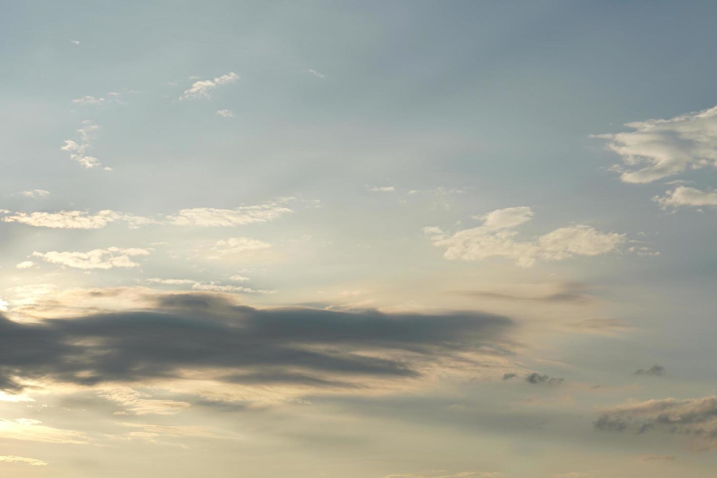 background of the setting sun in the evening photo