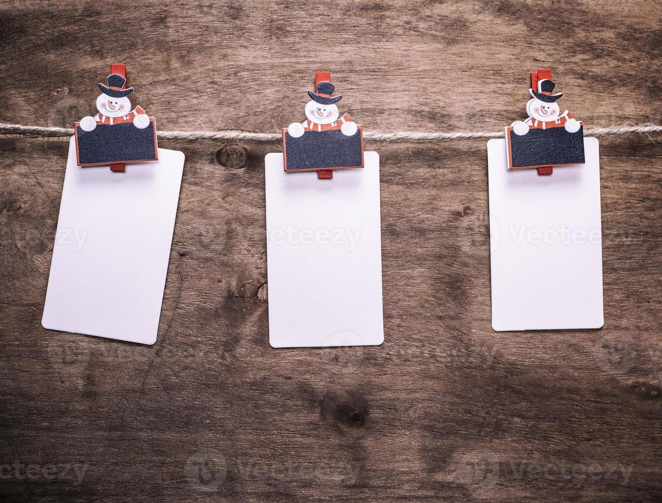 paper tags hanging on a rope photo