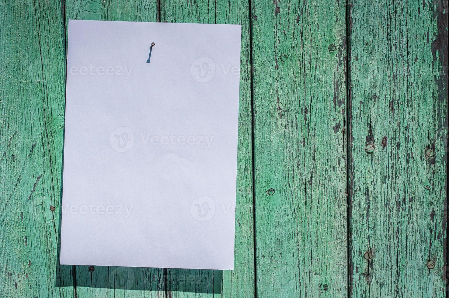 blank white sheet hanging on a wall photo