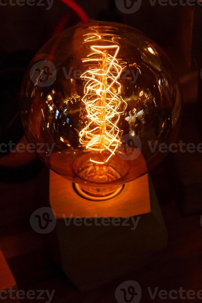 Edison lamp of various kinds, circle, sphere, man photo