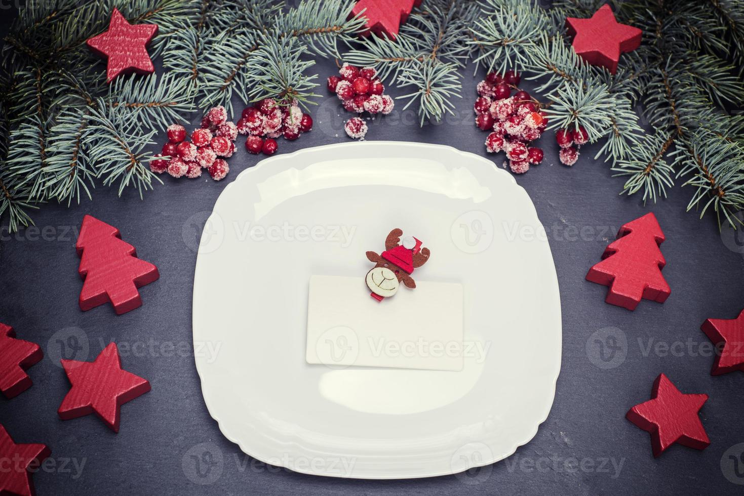 empty white square plate photo