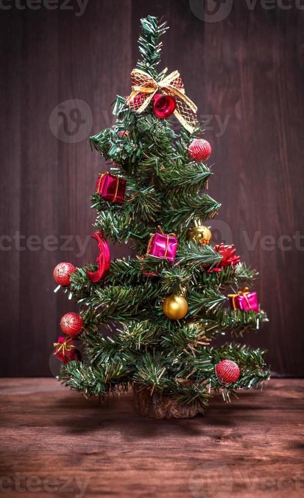 Artificial Christmas tree photo