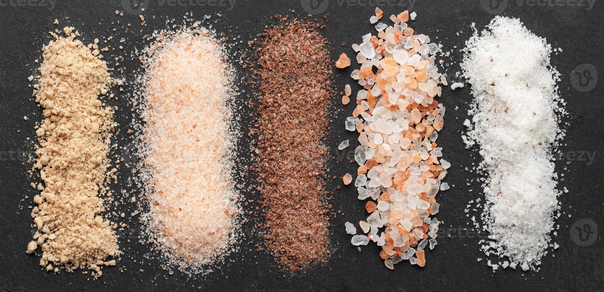 Assorted speciality salt photo