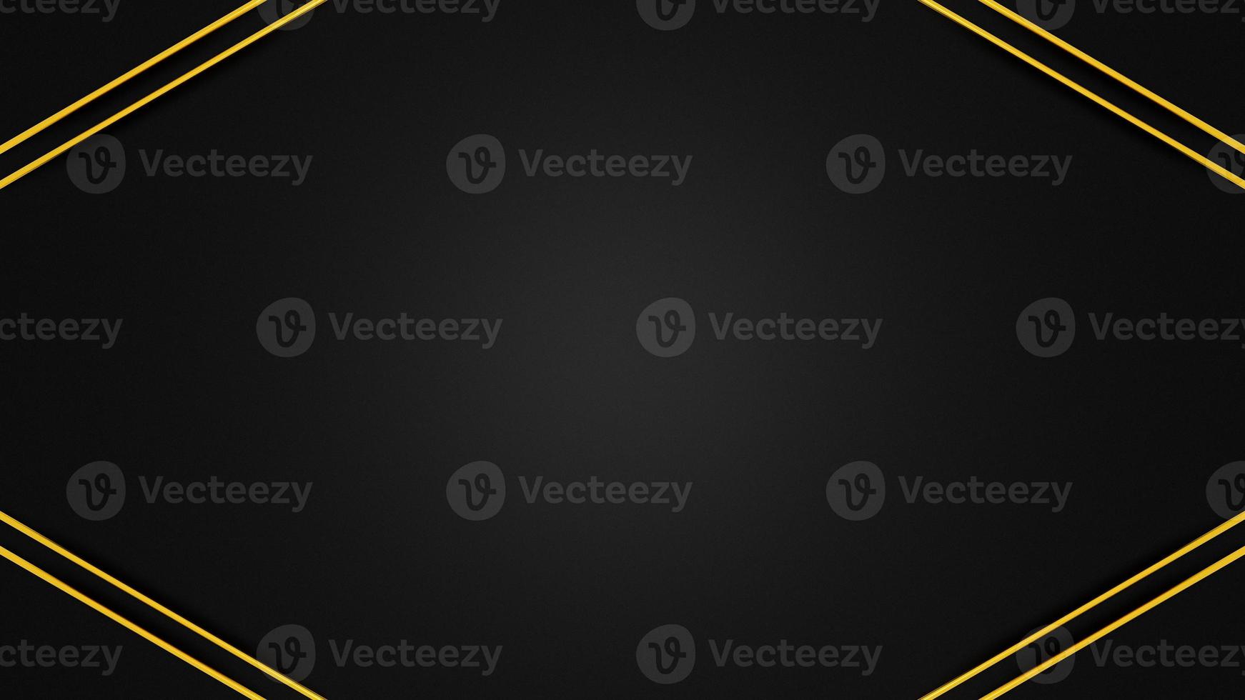 Modern abstract black gold background. Elegant concept design with golden line. photo