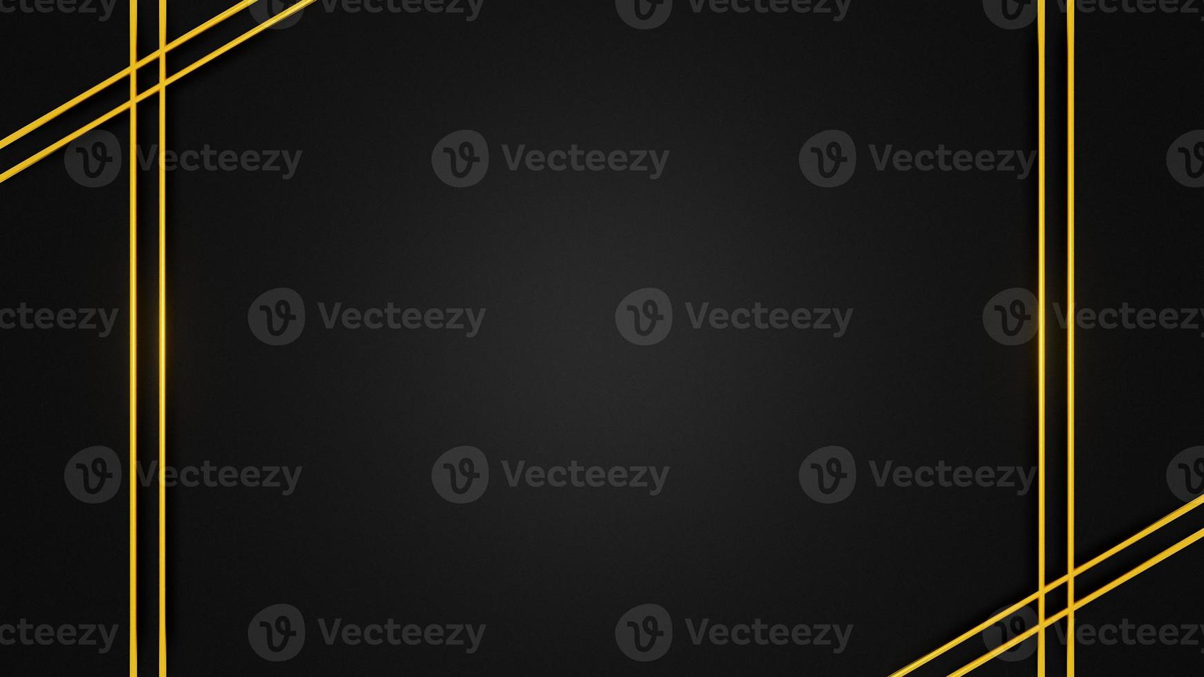 Modern abstract black gold background. Elegant concept design with golden line. photo