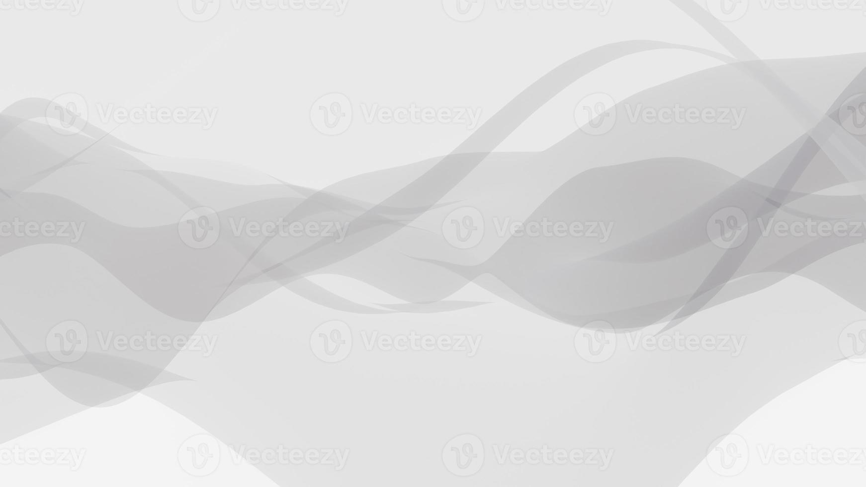 abstract white background with wavy flow lines photo