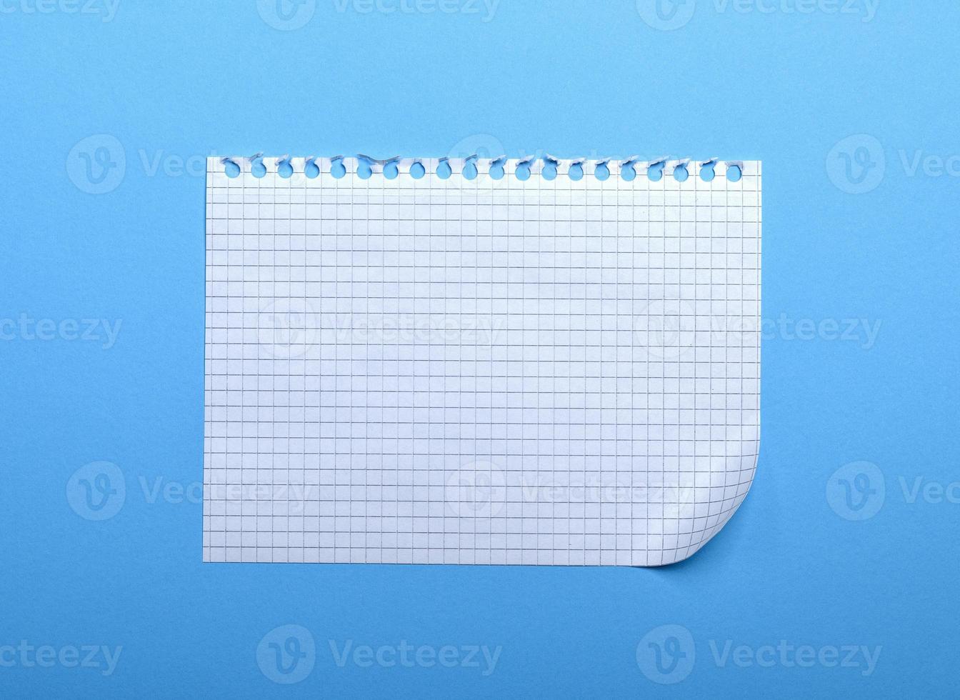 blank white sheet in a box with a curved corner photo