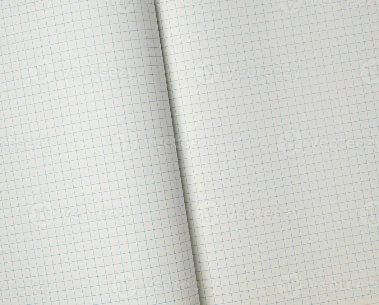 texture of an open school notebook in a cell, full frame photo