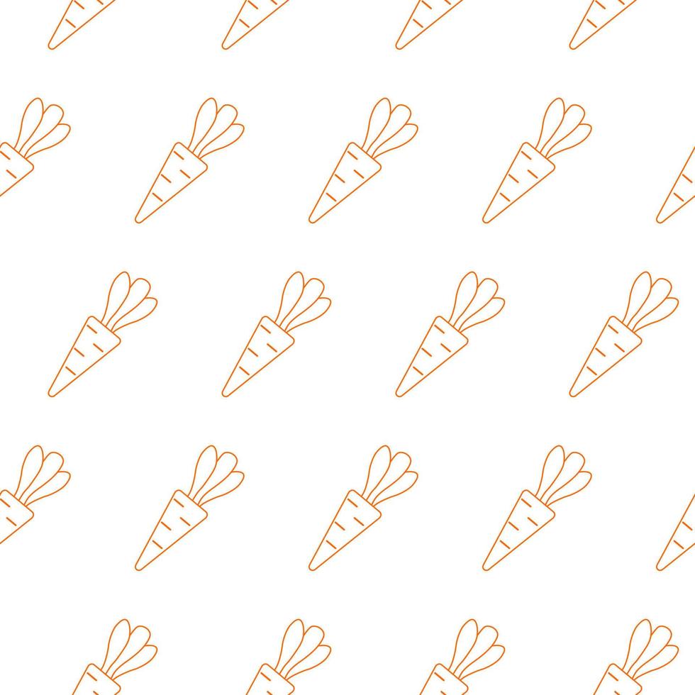Carrot, seamless pattern, vector. vector