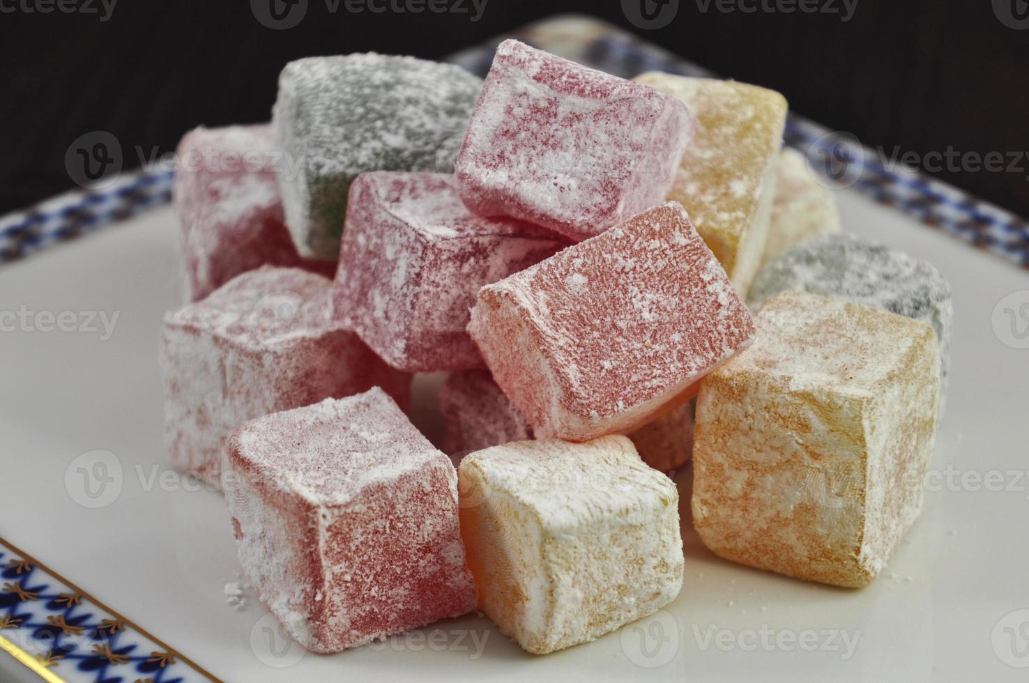 Turkish sweets, close-up shooting photo