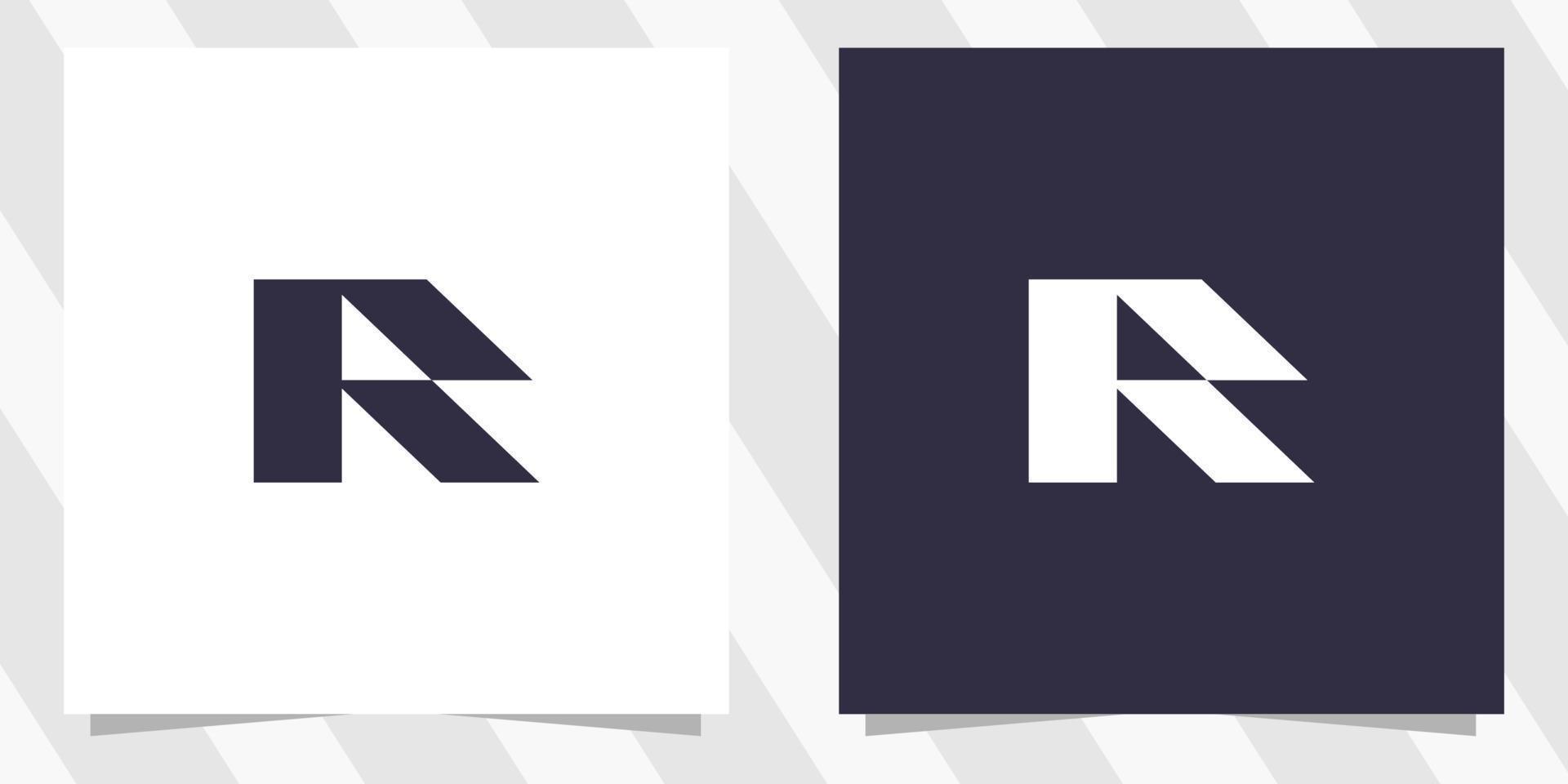 letter r logo design template vector