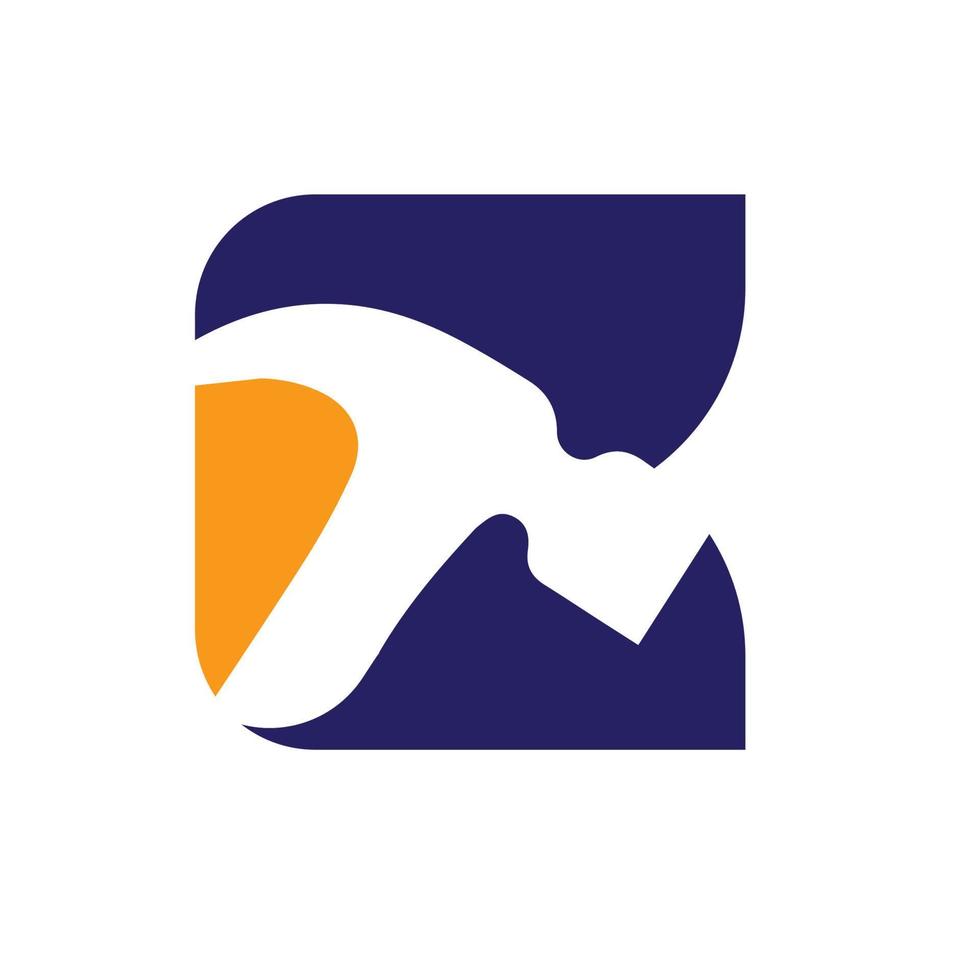 hammer logo vector and b letter.eps
