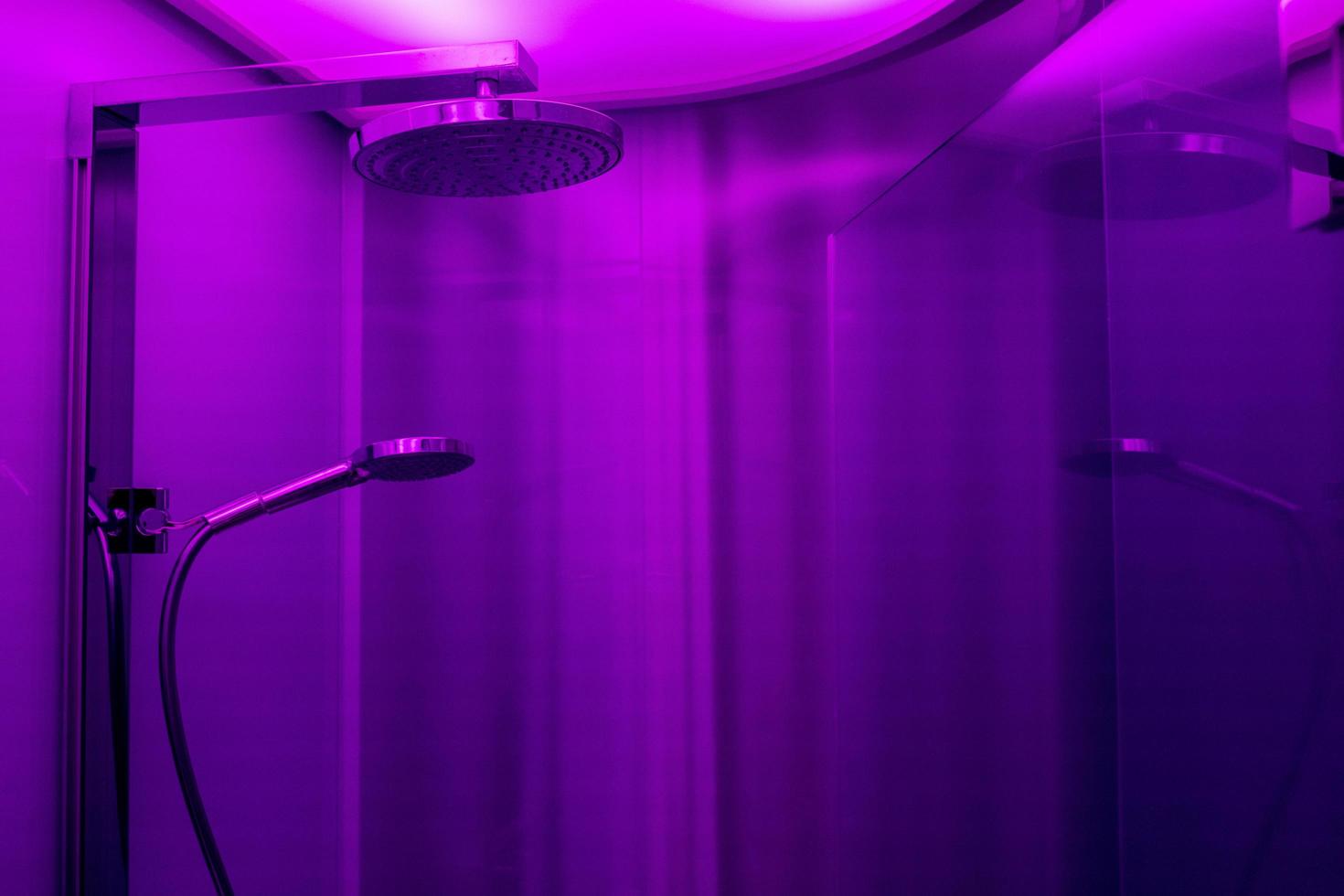 Purple bathroom interior 18966180 Stock Photo at Vecteezy