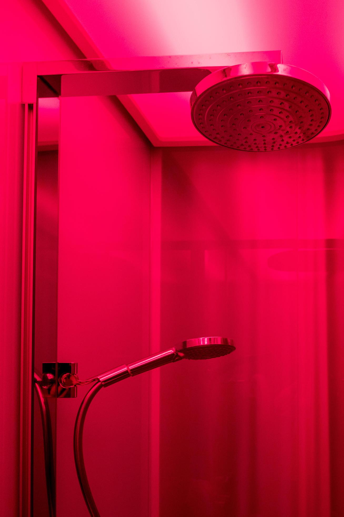 Red shower bathroom 18966257 Stock Photo at Vecteezy