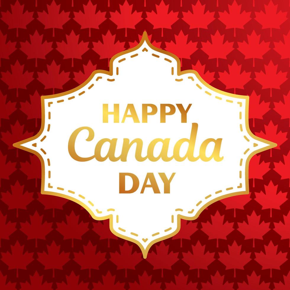 Happy Canada Day vector