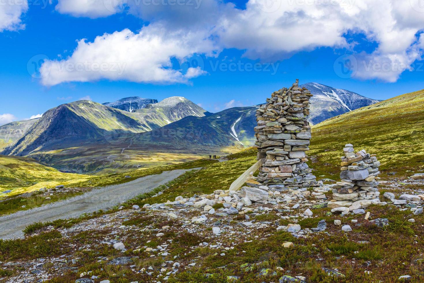 Beautiful mountain and landscape nature panorama Rondane National Park Norway. photo