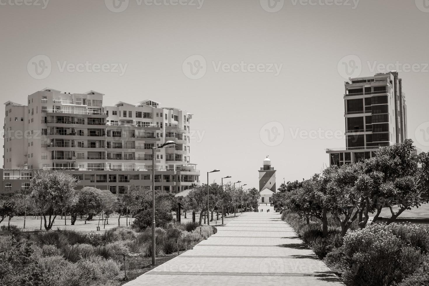 mouille point en green point park ciudad del cabo, sudáfrica. foto