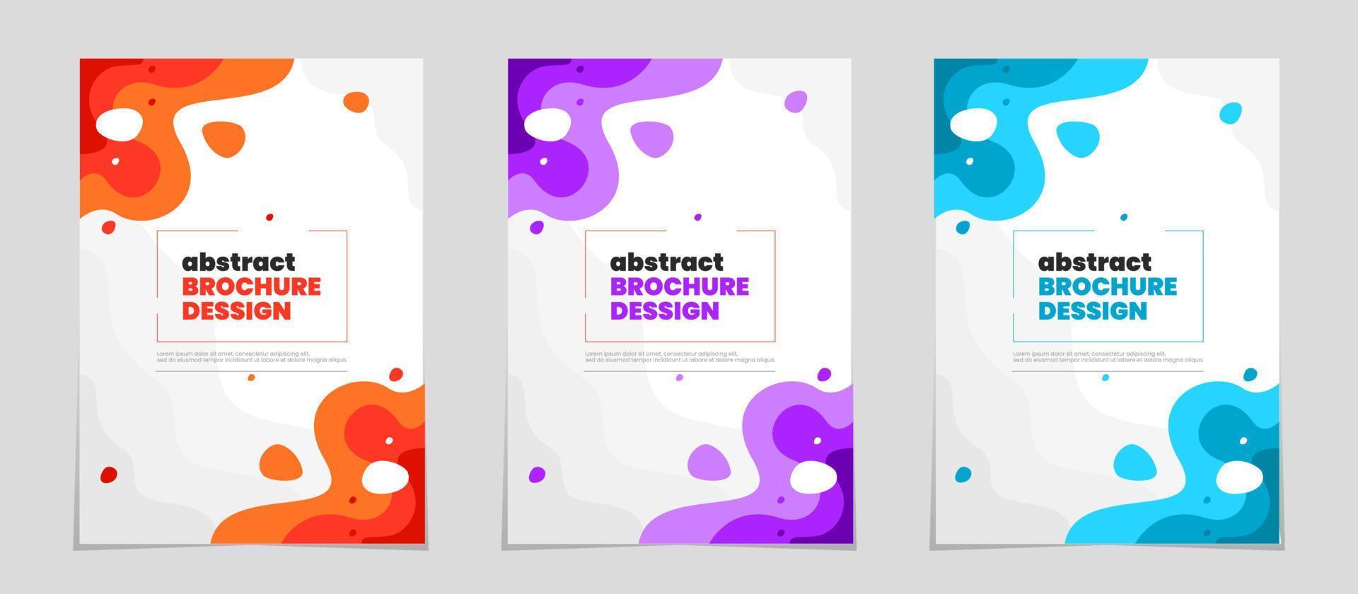 poster business template. Minimalist wavy posters. design template for flyer, leaflet, brochure. Vector brochure design template. flyer in A4. brochure in A4