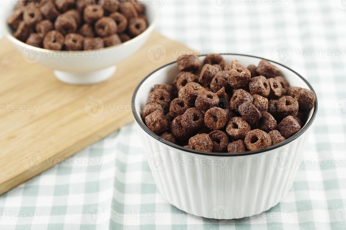 Chocolate Ring Cereal for Breakfast photo