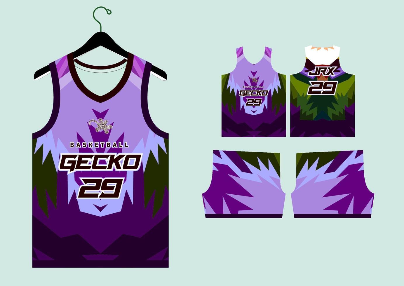 abstract basketball jersey pattern template vector