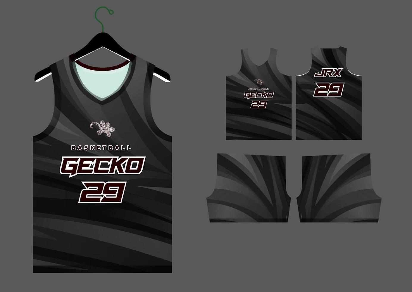 abstract basketball jersey pattern template vector