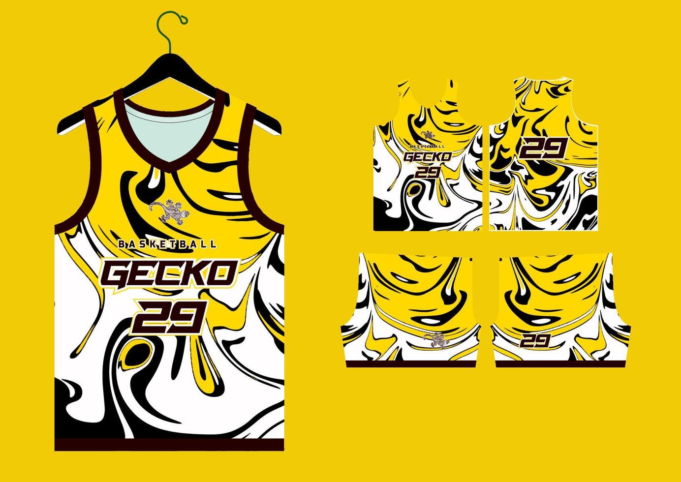 abstract basketball jersey pattern template vector