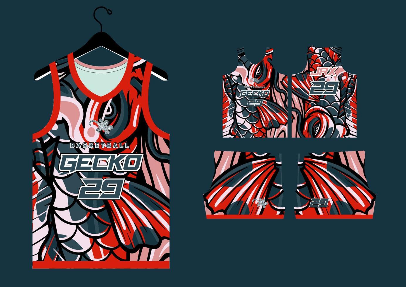 Free Vector  Basketball jersey pattern design