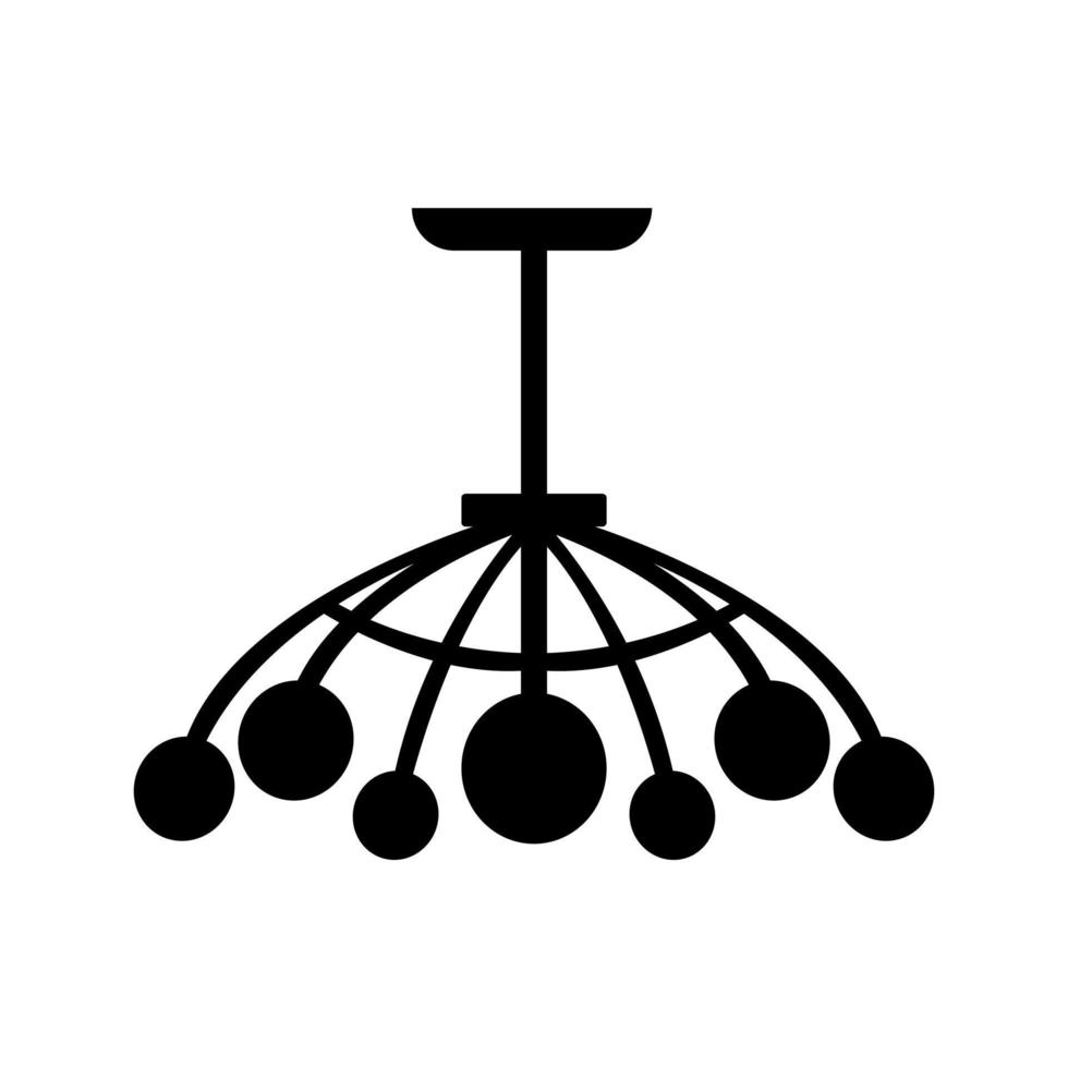 Chandelier icon vector. lustere illustration sign. luster symbol or