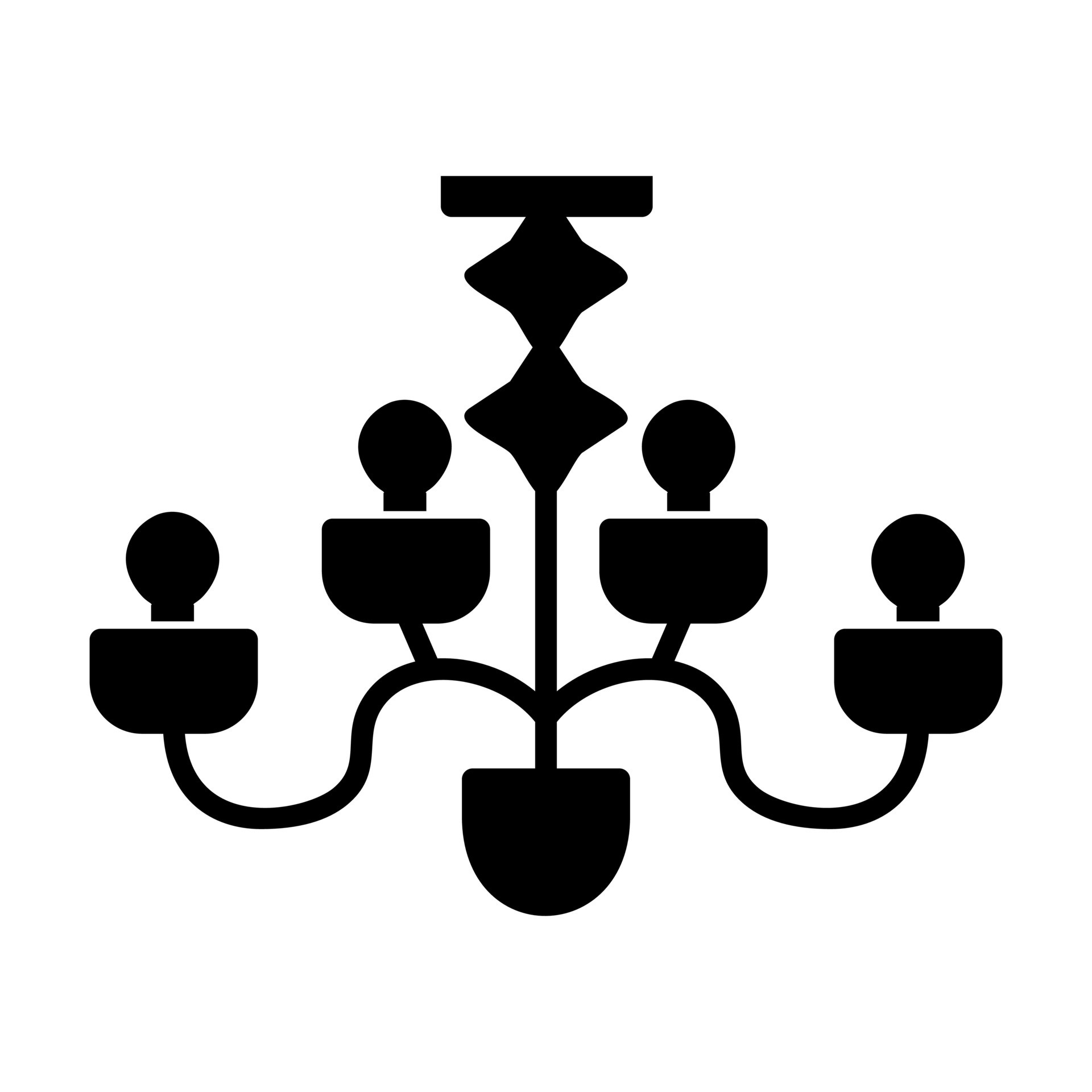 Chandelier icon vector. lustere illustration sign. luster symbol or