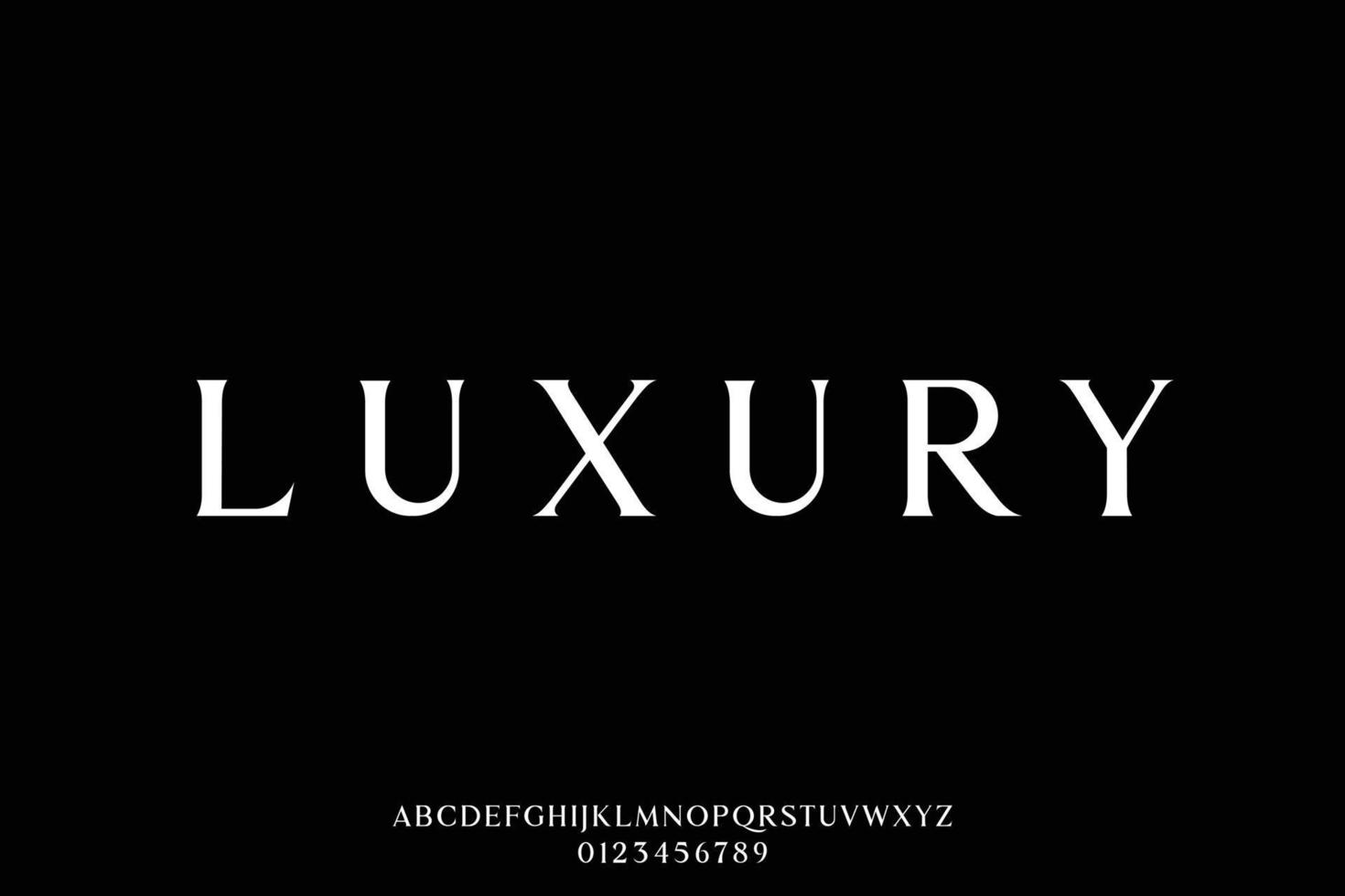 Elegant luxury sharp serif display font vector