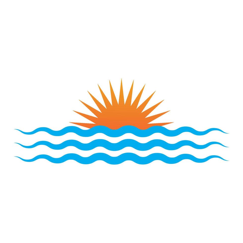 sunset icon vector