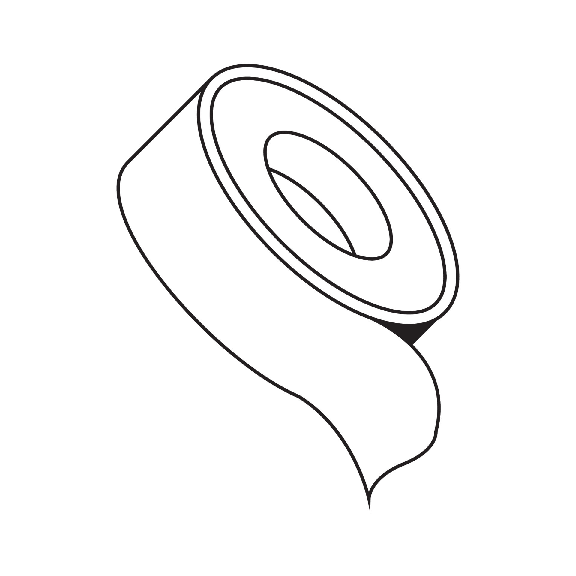 duct tape icon 18968714 Vector Art at Vecteezy