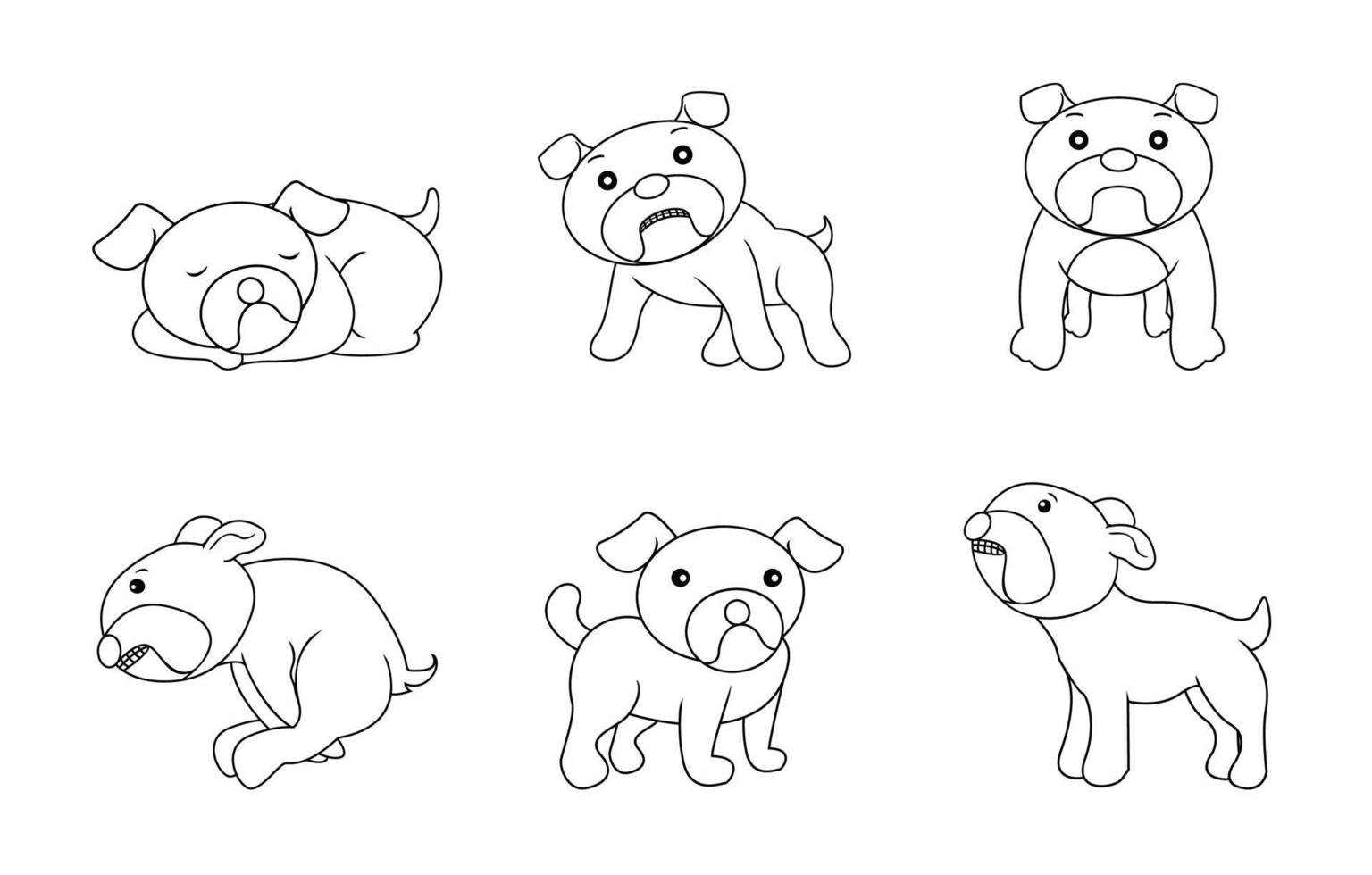 ilustración de perro de paquete de vector