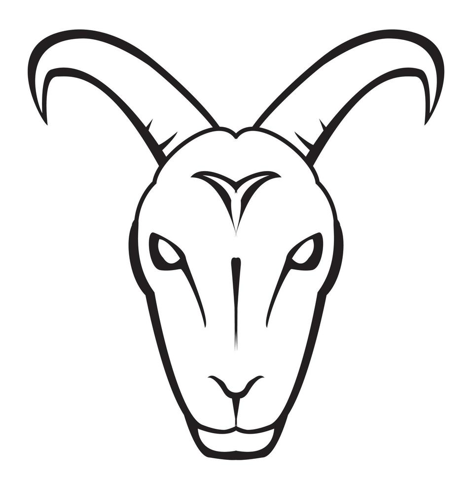 sheep isolated on white background vector