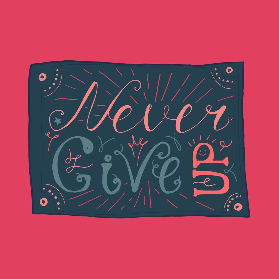 Motivation and Dream Lettering Concept vector