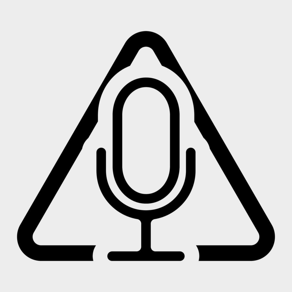Microphone Icon Symbol Sign Isolate on White Background,Vector Illustration EPS.10 vector