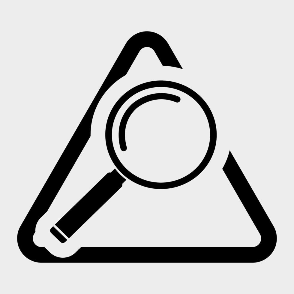 Magnifying Glass Icon on white background vector