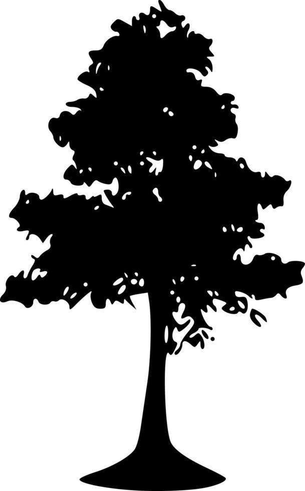 ilustración vectorial de forma de árbol vector