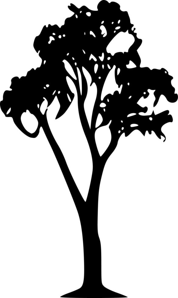 ilustración vectorial de forma de árbol vector