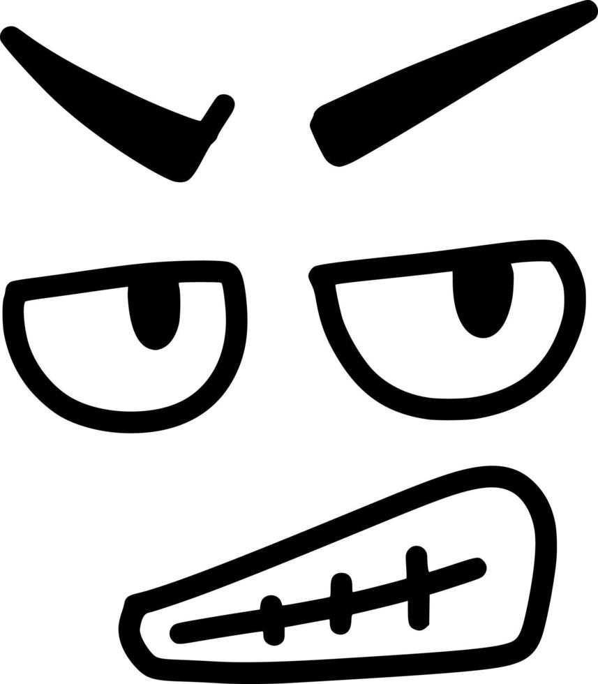 vector illustration of face man cartoon