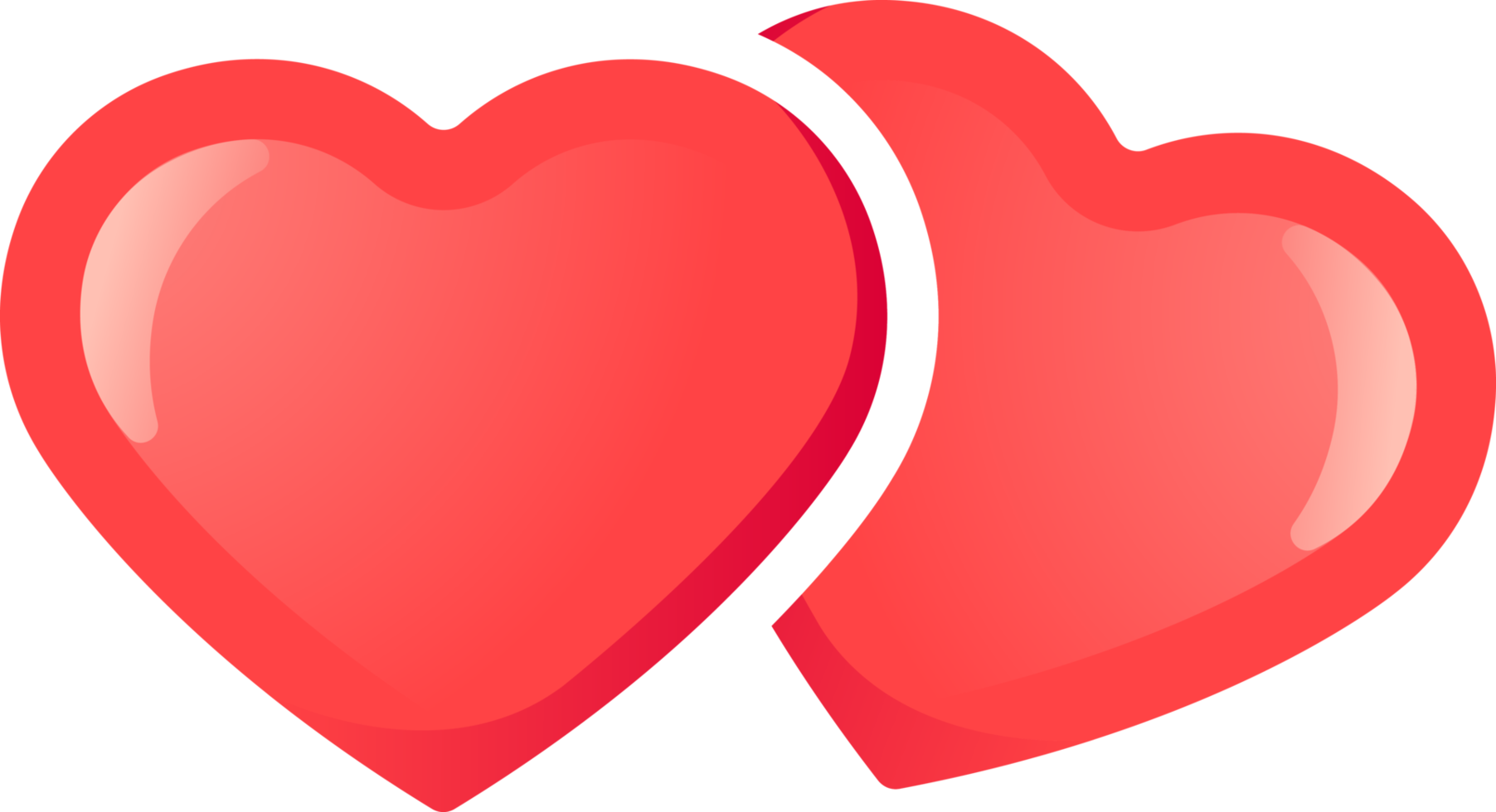 couple red heart png