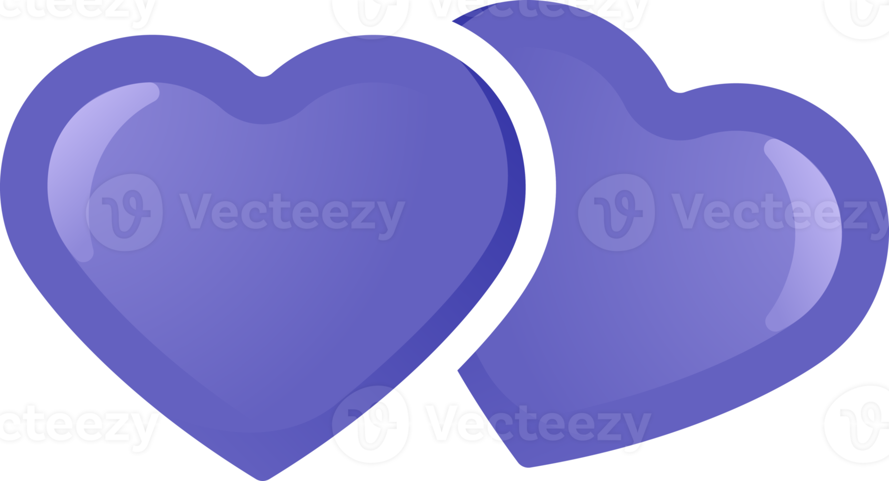 couple purple heart png