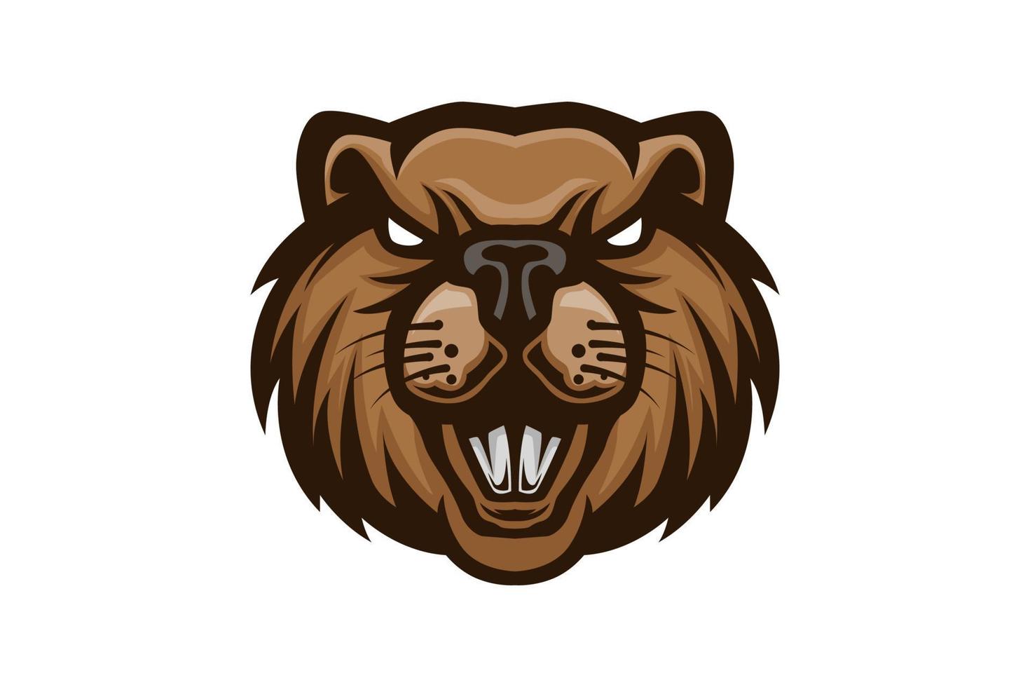 Bever Head vector illustration