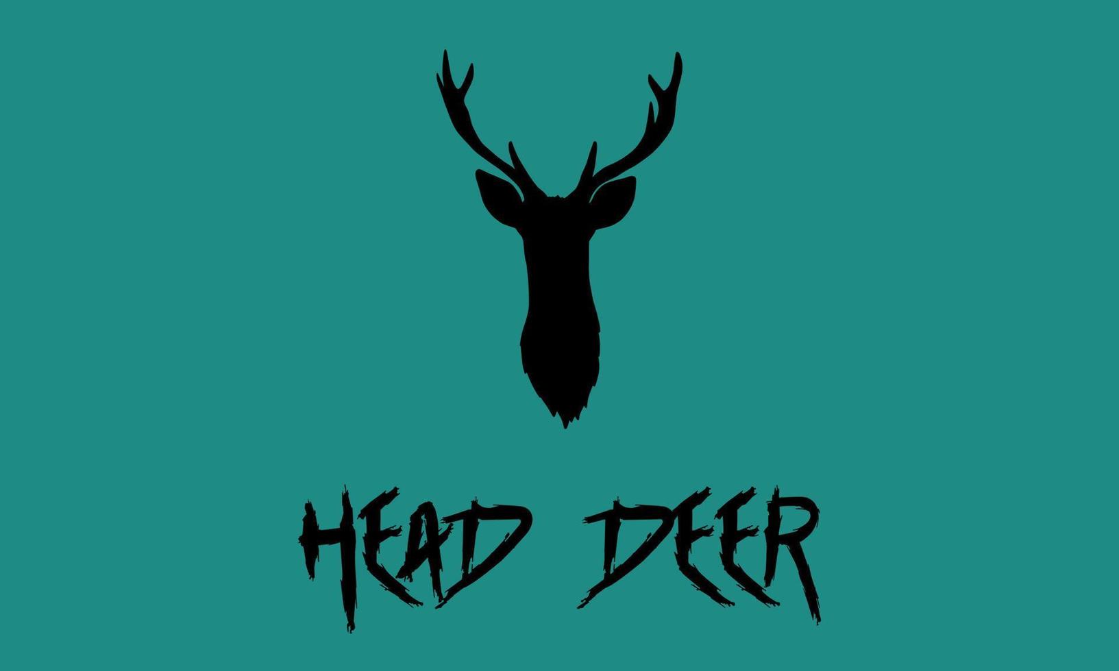 head deer logo template vector illustration design